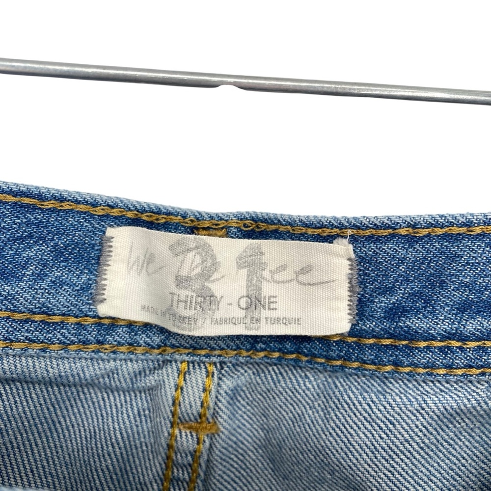 Free People We the Free Maggie High Rise Straight Leg Distressed Jeans - Picture 8 of 11